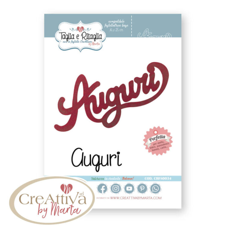 FUSTELLA SCRITTA "AUGURI" - CRFS003400