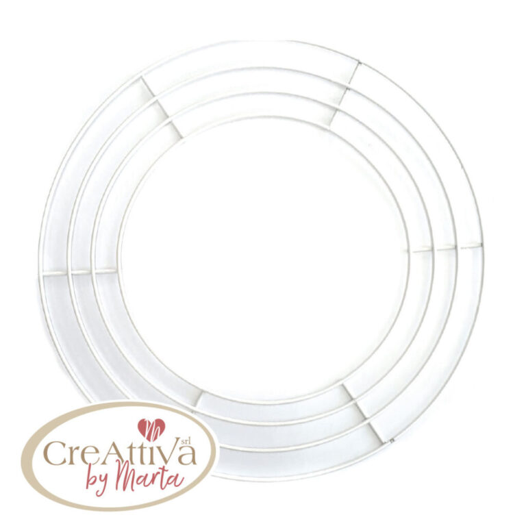 Ghirlanda Doppia Americana In Metallo 30Cm – Crghir5000