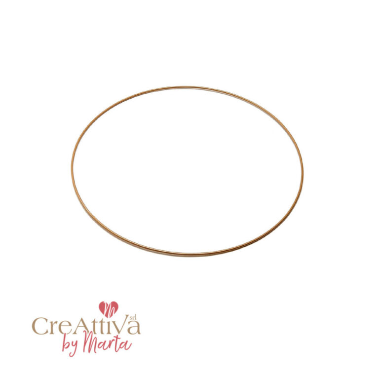 Cerchio In Metallo Per Ghirlande 20Cm Oro – Crghir62