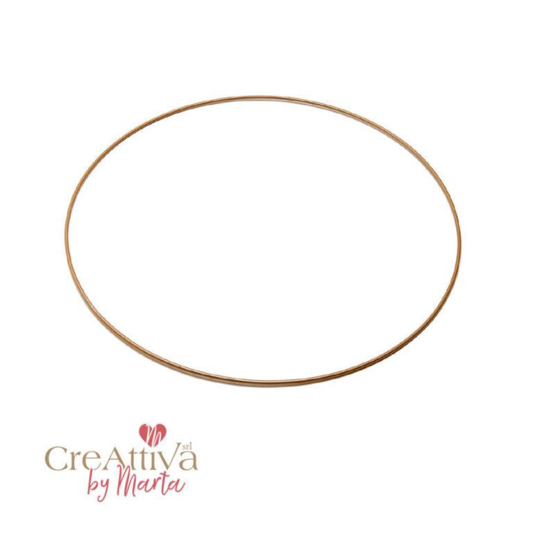 Cerchio In Metallo Per Ghirlande 30Cm Oro – Crghir63
