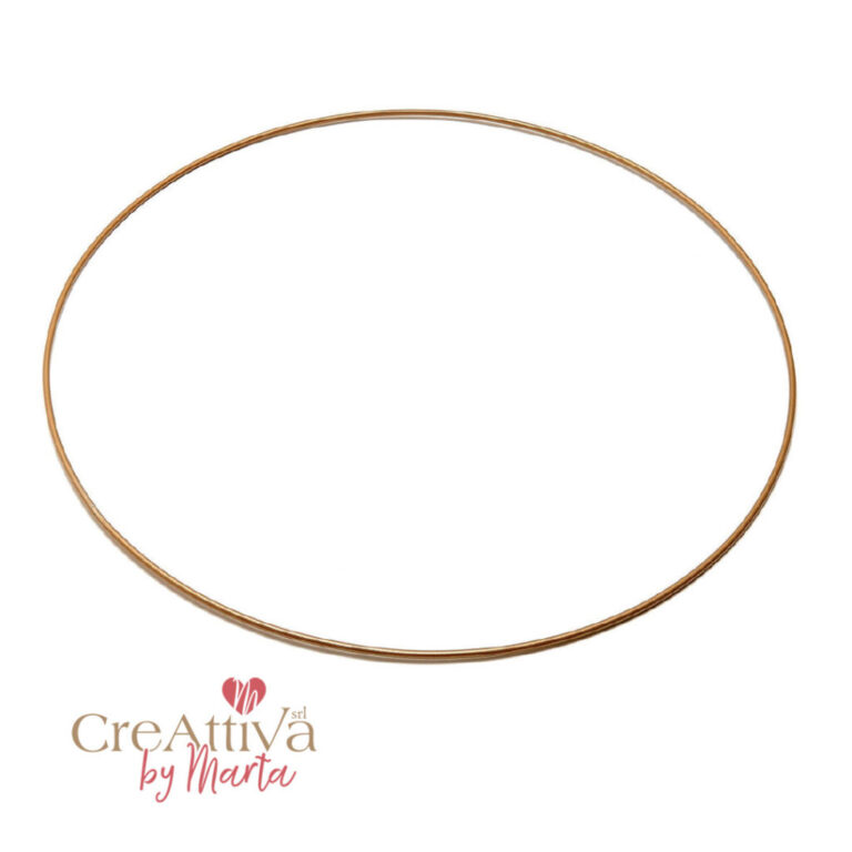 Cerchio In Metallo Per Ghirlande 40Cm Oro – Crghir64