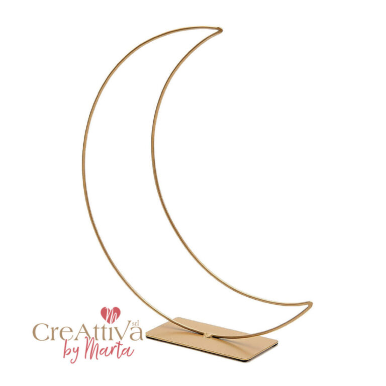 Ghirlanda Luna Con Base H.30Cm Oro – Crghir69