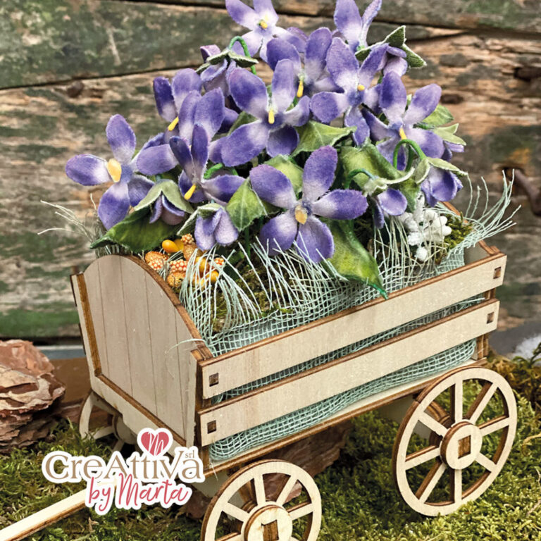 Kit Mazzolino Di Violette In Velluto Stampato Deco – Crkfr01100