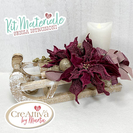 KIT SLITTA CON STELLE NATALE