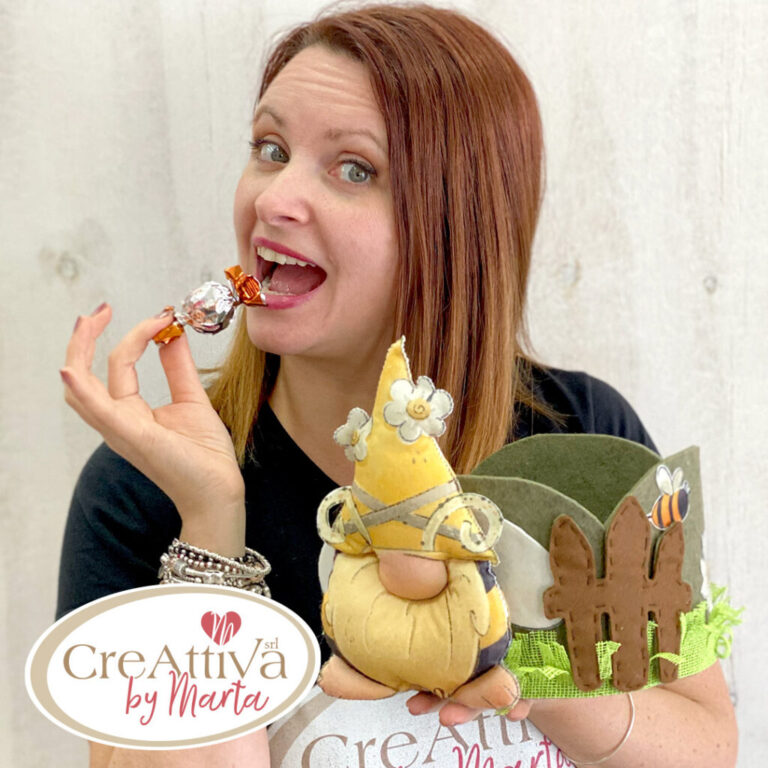 Kit Cestino In Feltro 3Mm Con Pannolenci Morbidoso Stampato Deco Arte’ Gnomape – Crkit29100