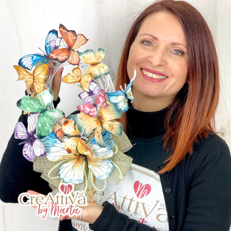 Kit Ghirlanda Dolci Farfalle Con Pannolenci Stampato Deco – Crkit39300