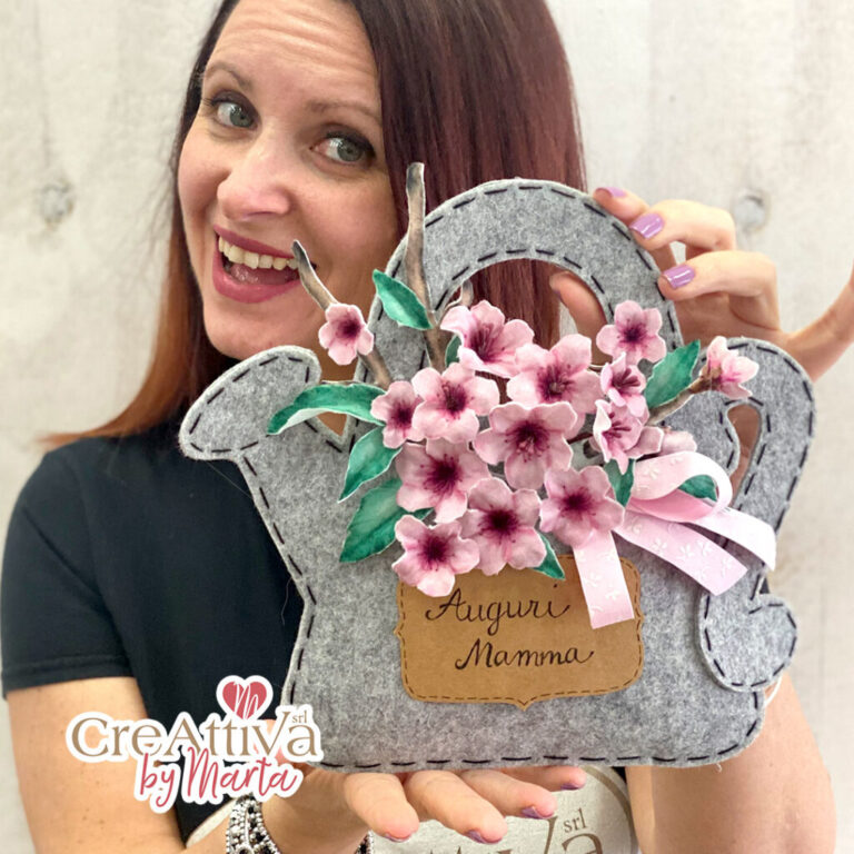 Kit Annaffiatoio Fiori Di Pesco In Feltro 3Mm E Pannolenci Stampato Deco – Crkit40500