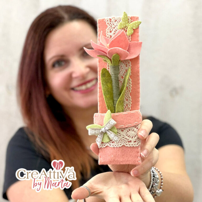Kit 2 Penna Fiore Con Astuccio In Feltro 3Mm E Pannolenci Morbidoso – Crkit41200