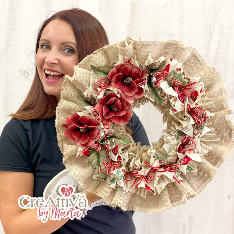 Kit Ghirlanda Fru Fru Con Pannolenci Morbidoso Stampato Deco Roseamore – Crkit445