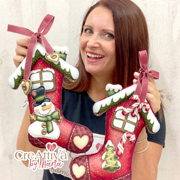 Kit Calza Casetta Porta Doni In Pannolenci Stampato Deco – Crkit447