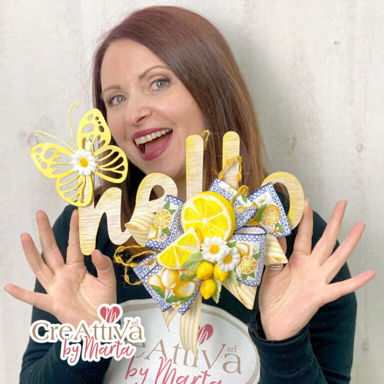Kit Scritta Hello Con Limoni Realizzati In Pannolenci Morbidoso – Crkit483