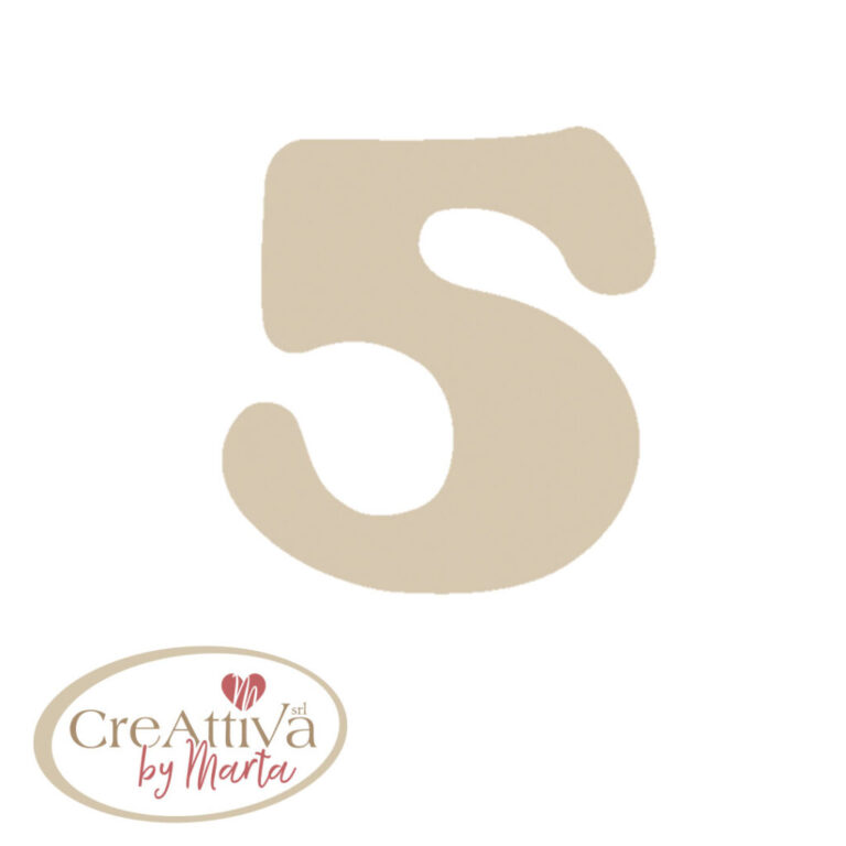 NUMERO "5" LEGNO H.1 1,5CM
