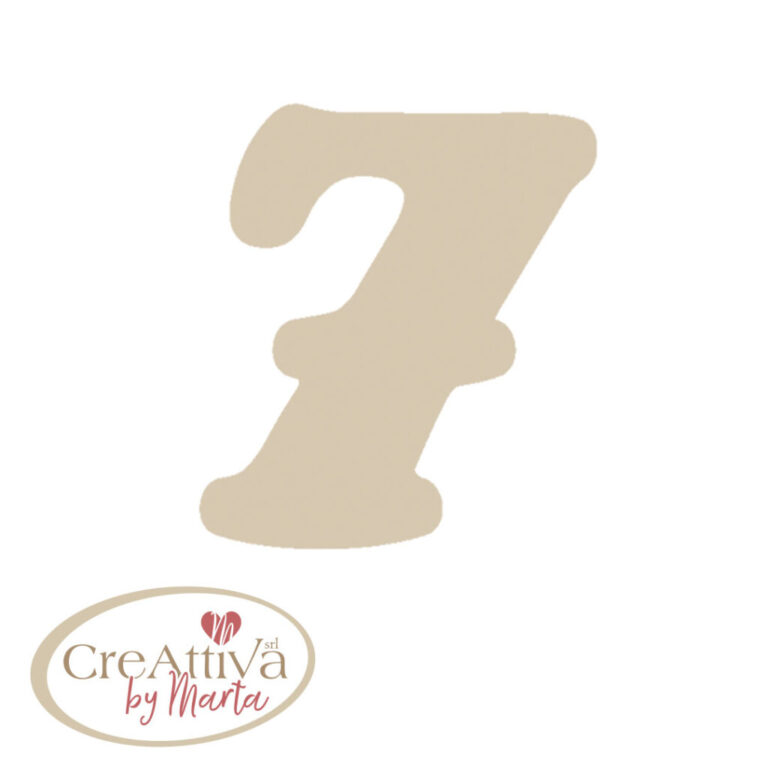 NUMERO "7" LEGNO H.11,5CM