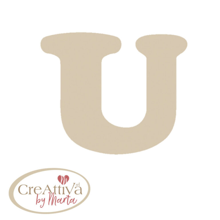 LETTERA "U" LEGNO H.11,5CM