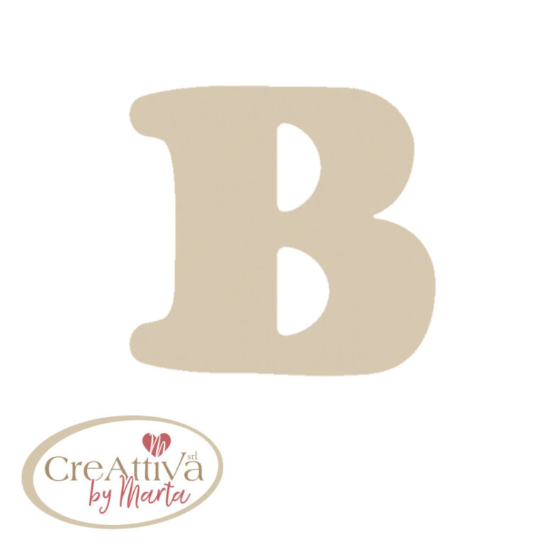 LETTERA "B" LEGNO H.11,5CM