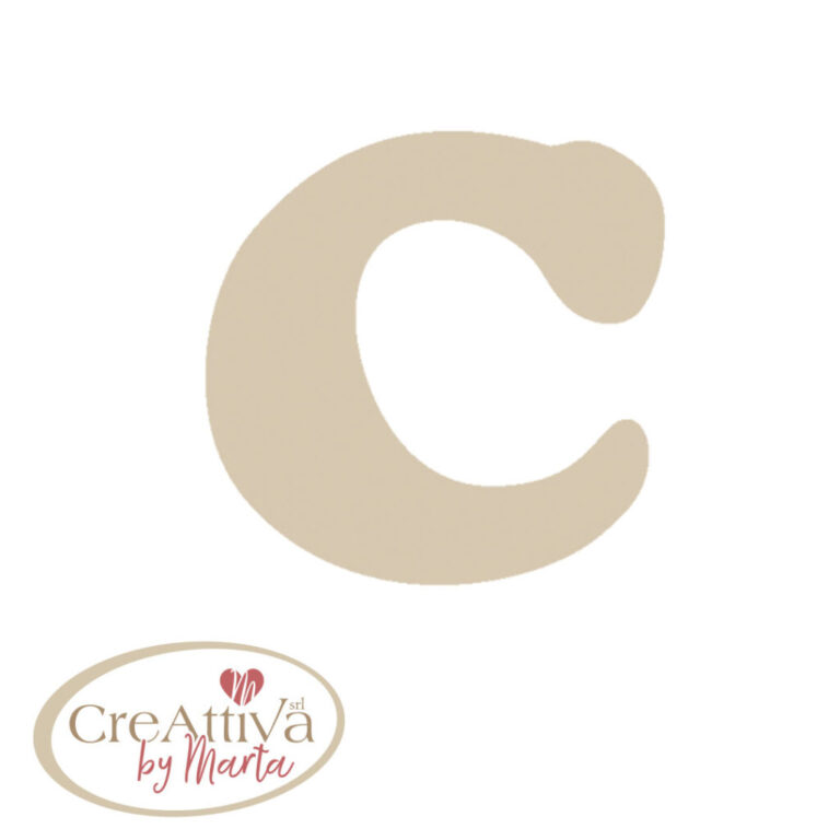 LETTERA "C" LEGNO H.11,5CM