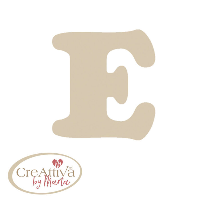 LETTERA "E" LEGNO H.11,5CM