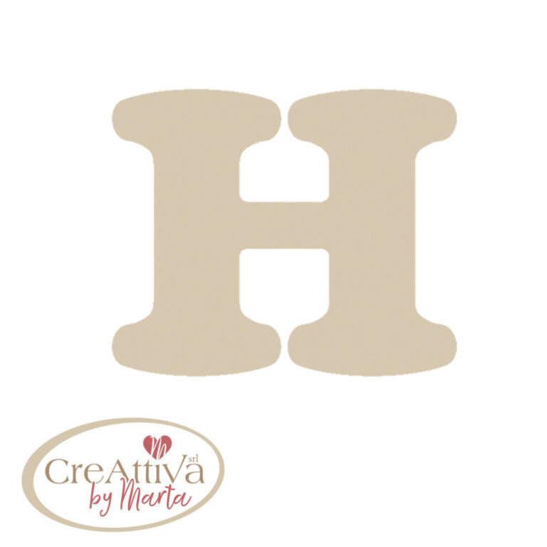 LETTERA "H" LEGNO H.11,5CM