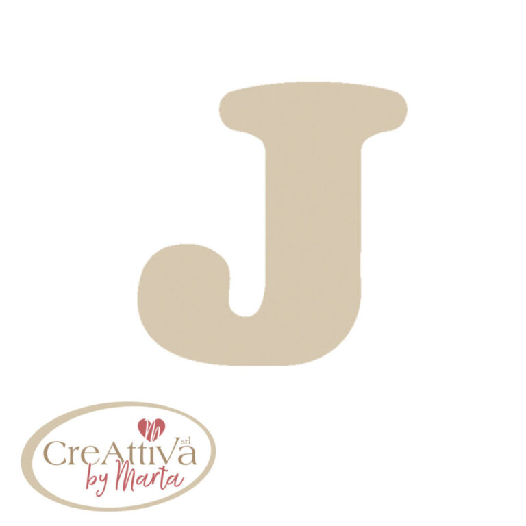 LETTERA "J" LEGNO H.11,5CM