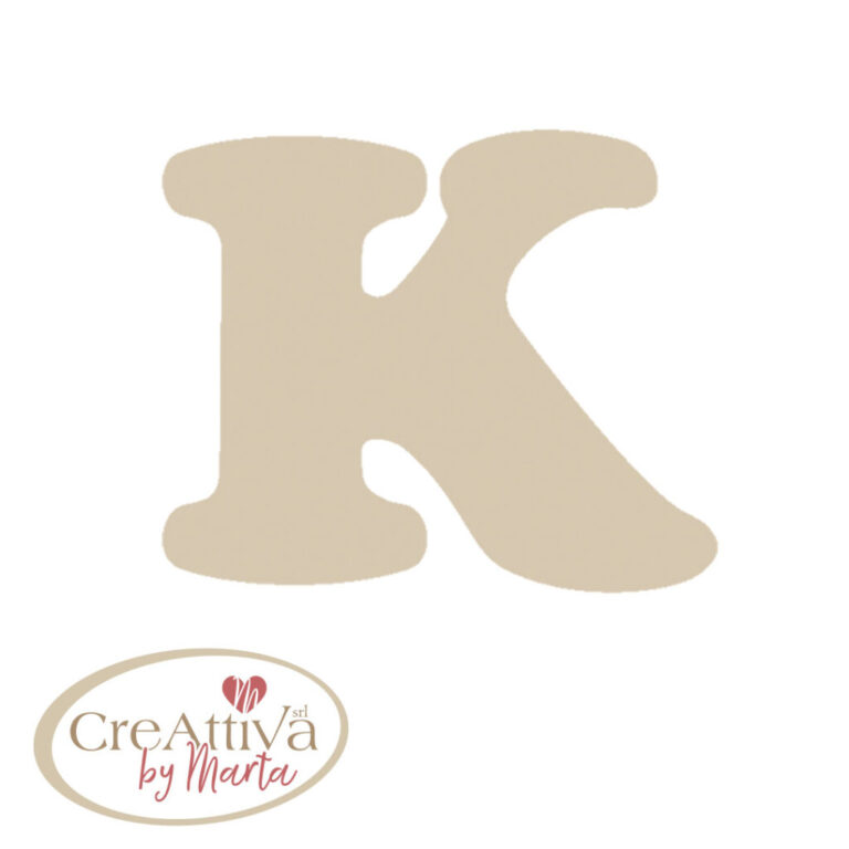 LETTERA "K" LEGNO H.11,5CM