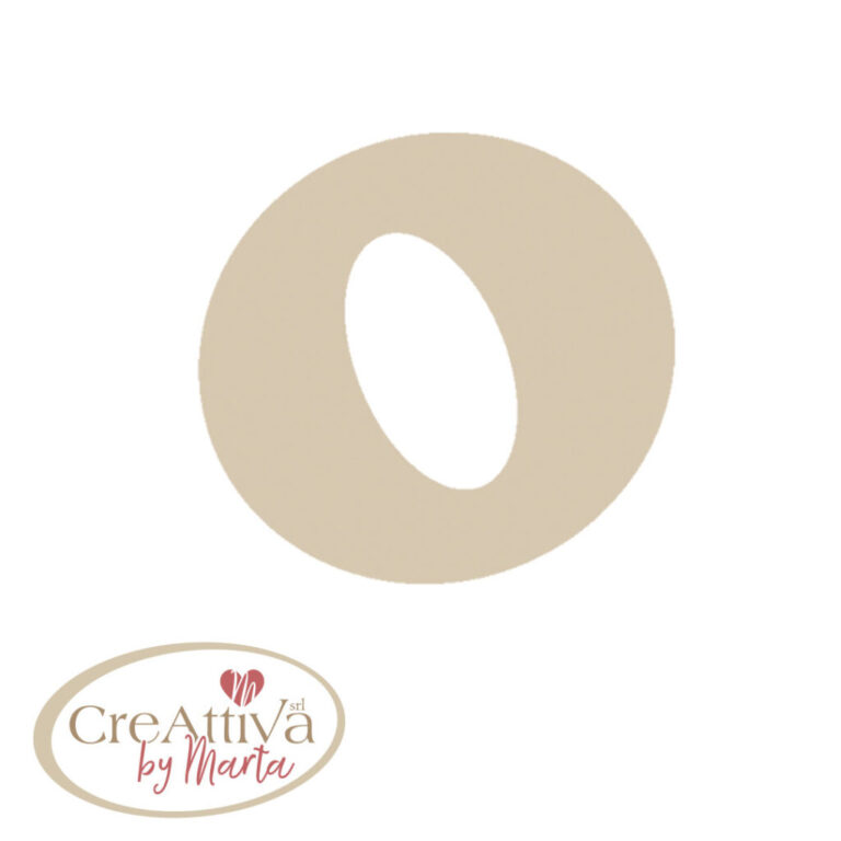 LETTERA "O" LEGNO H.11,5CM