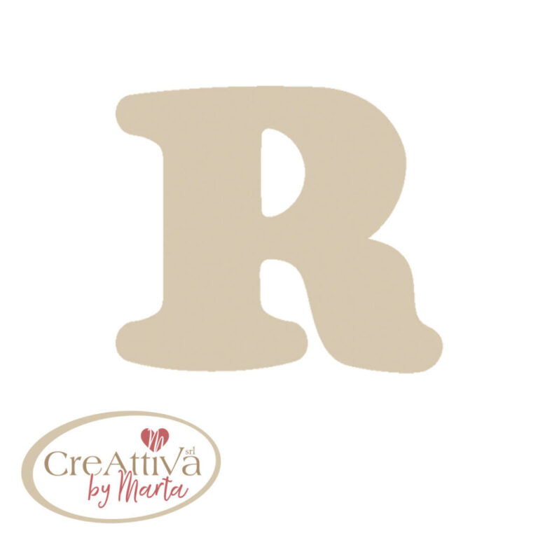 LETTERA "R" LEGNO H.11,5CM