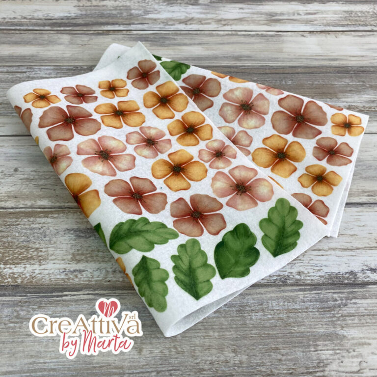 Pannolenci Morbidoso Stampato Violaciocca Gialla 22X22Cm – Crpms07800