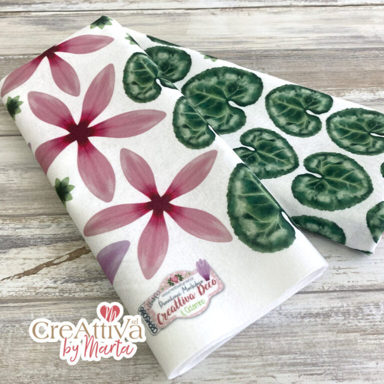 Pannolenci Morbidoso Stampato Il Ciclamino 50X45Cm – Crpms086