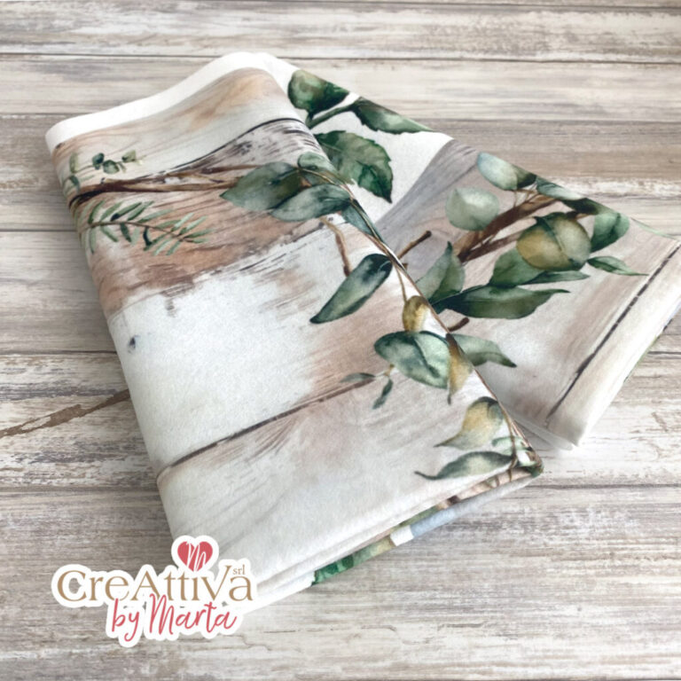 Pannolenci Morbidoso Stampato Ghirlanda Foglie 50X45Cm – Crpms100