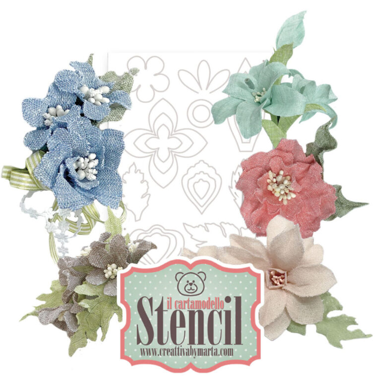 Cartamodello Stencil Fiori E Foglie – Crste03800
