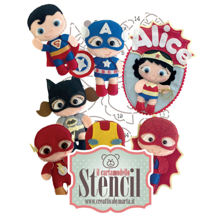 Cartamodello Stencil I Supereroi – Crste072
