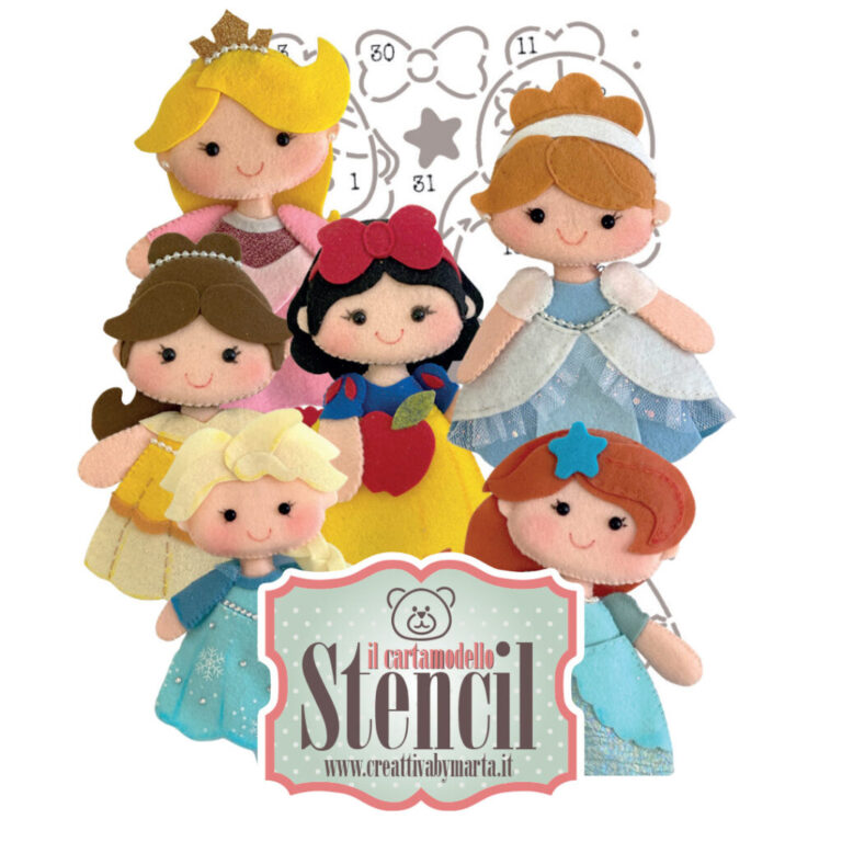 Cartamodello Stencil Le Principesse – Crste073