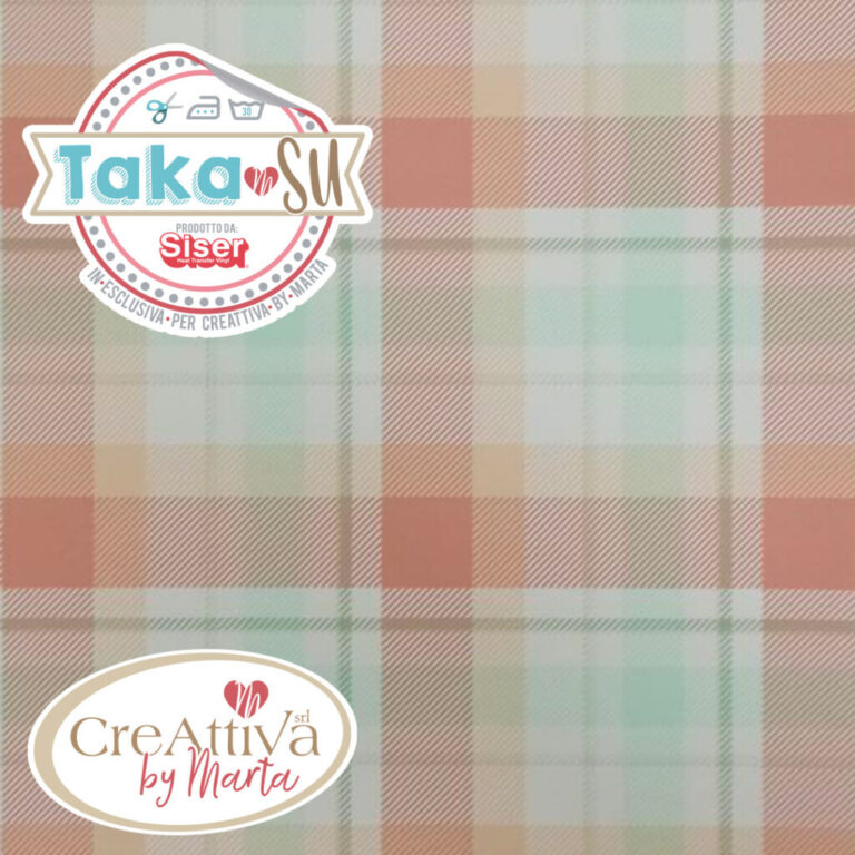 TERMOVINILE "TAKA-SU" 29,6X21CM TARTAN PASTEL - CRTAKA1600
