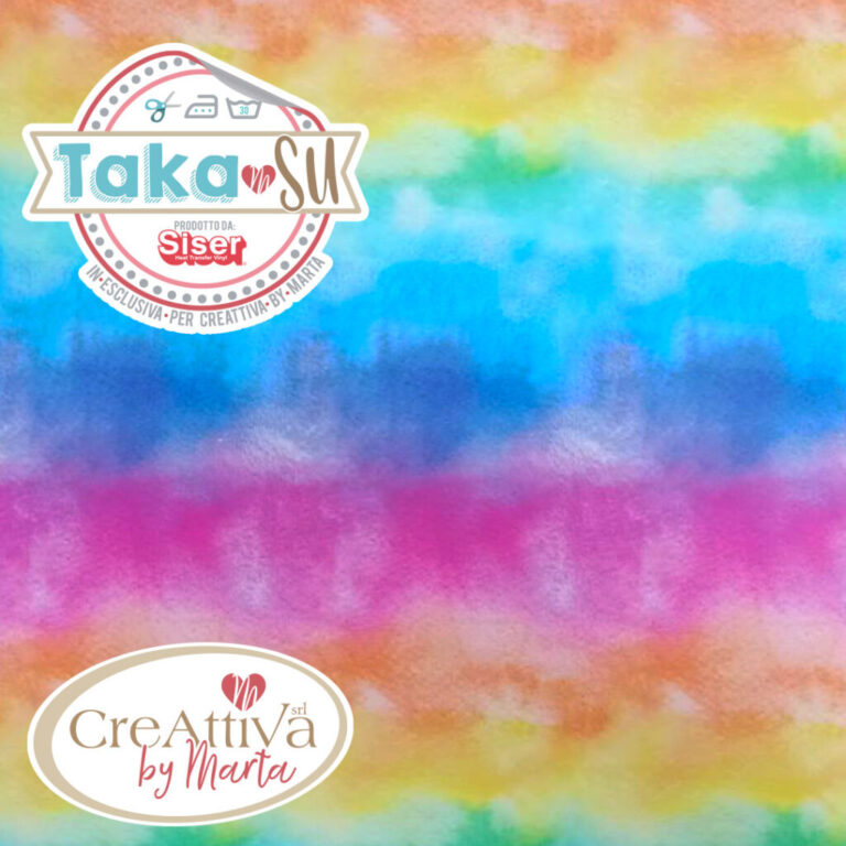 TERMOVINILE "TAKA-SU" 29,6X21CM RAINBOW COMPRESO APPLICATION TAPE - CRTAKA2000