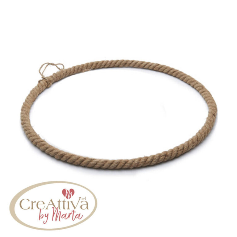 Cerchio Rivestito Con Corda 40Cm Naturale – Sddec00800