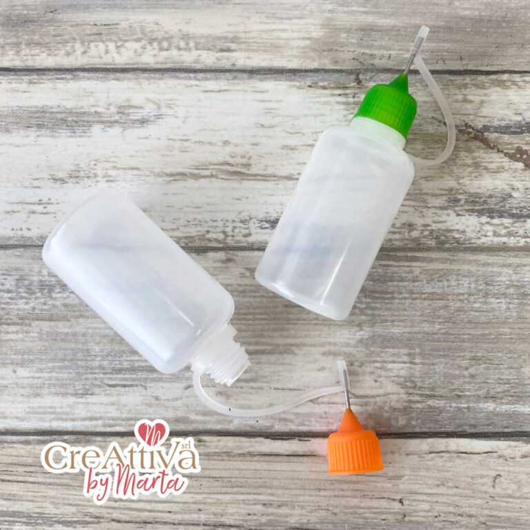 2 Pz Flaconi Per Colla Con Punta Ad Ago 30 Ml Colori Assortiti – Cracc060