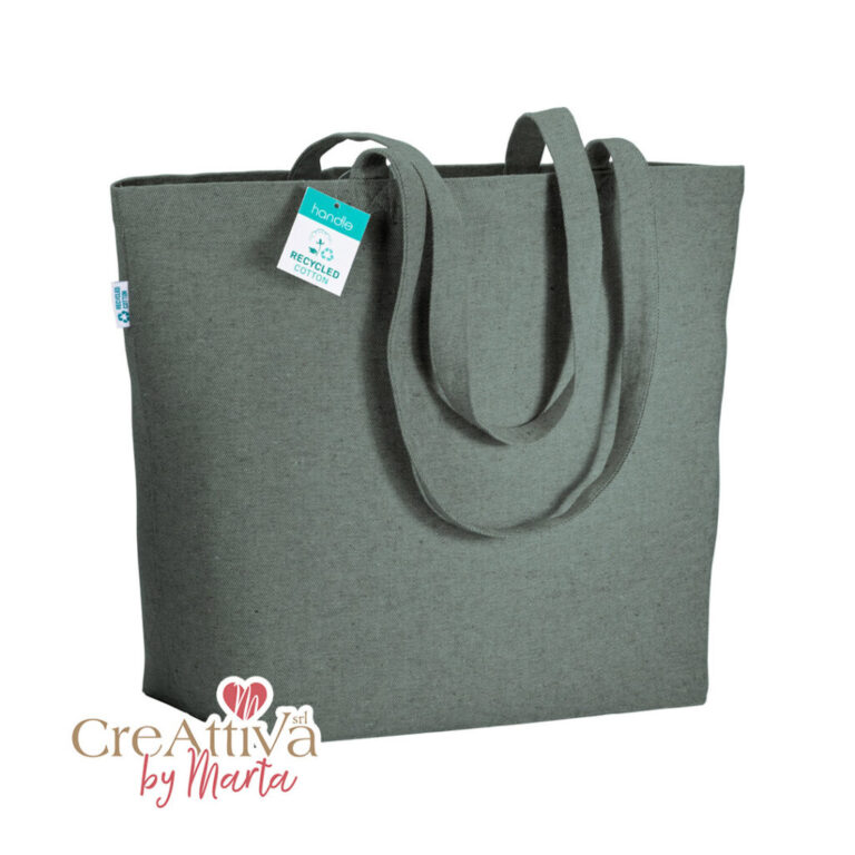BORSA SHOPPER IN COTONE RICICLATO 280g/m2 50X37X17CM - CRBOR005