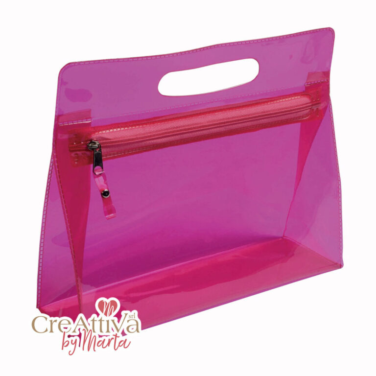 Beauty Case In Pvc Con Manico A Fagiolo E Cerniera 25X20X7,5Cm- Crbor006