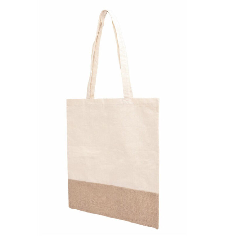 SHOPPER IN COTONE BORDO JUTA 120GR 41CM X 37 CM - CRBOR010