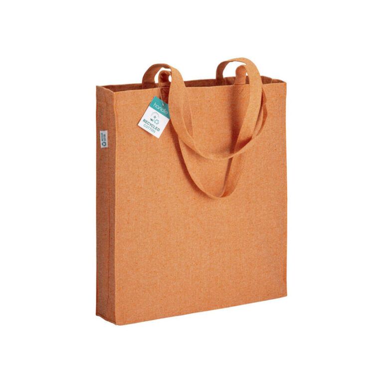 Shopper Cotone Riciclato 280 Gr Manici Lunghi E Soffietto 36Cm X H40Cm X 8Cm- Crbor011