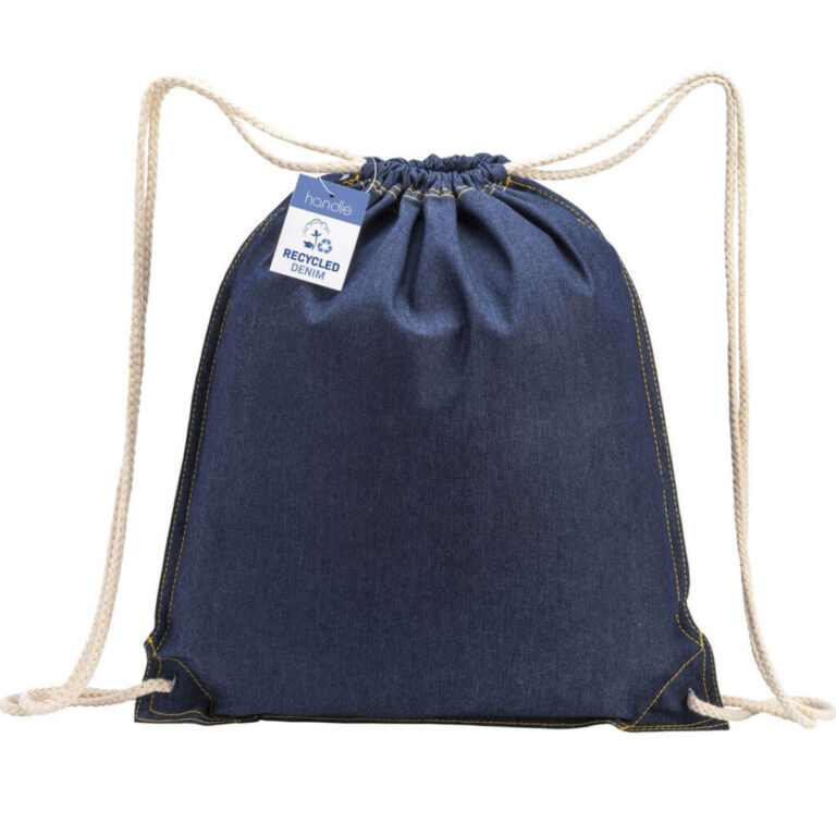 Zaino Cotone Denim Con Chiusura A Strozzo E Angoli Rinforzati – Crbor013