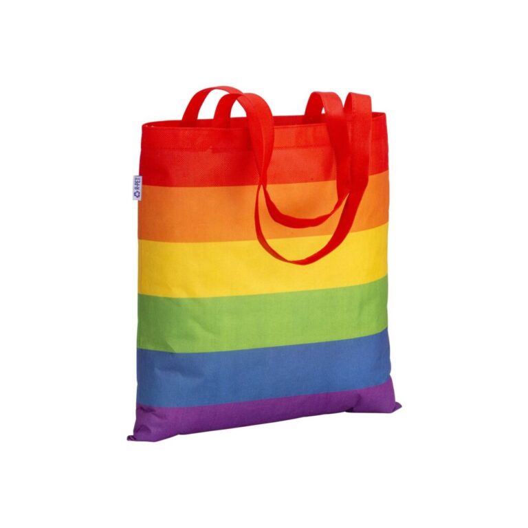 Shopper Arcobaleno In R-Pet 80 Gr 38 X 42Cm Manici Lunghi – Crbor016