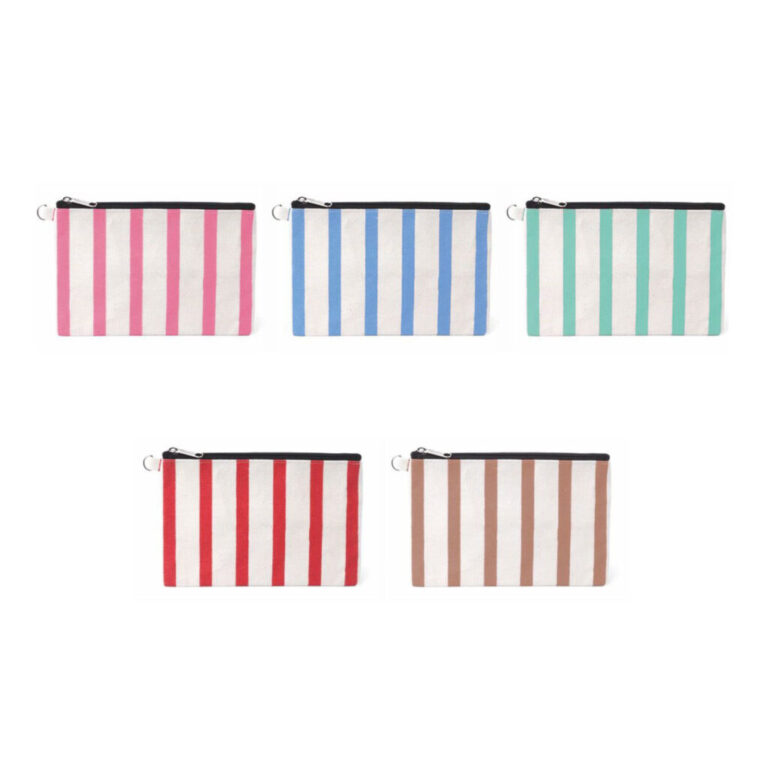 POCHETTE MARE CANVA 340 GR A RIGHE H21x14CM - CRBUS03