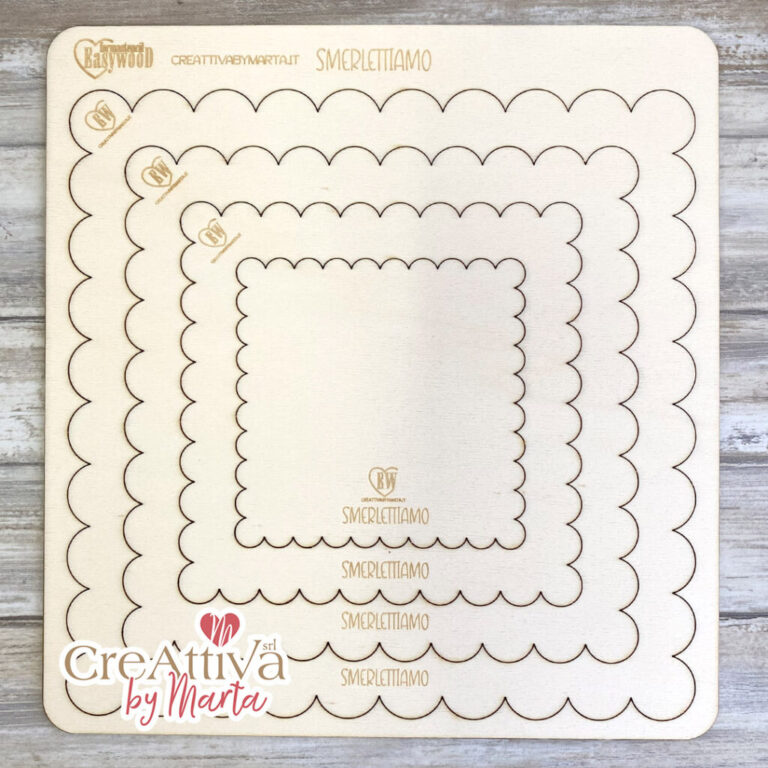 Formastencil Easywood Smerlettiamo Quadrato 27Cm – Cresw045
