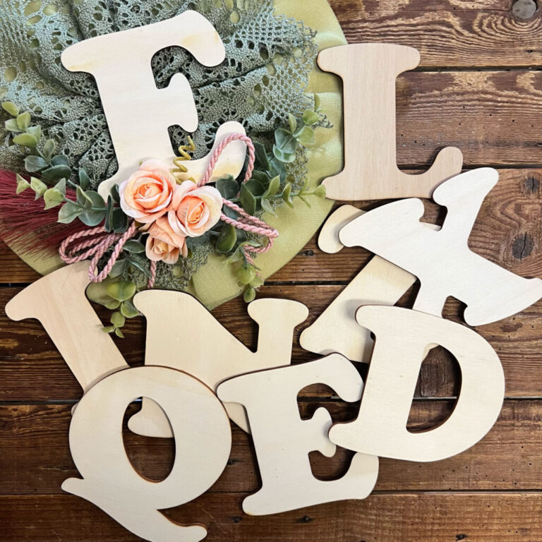 Lettera Laserata In Legno H.11,5Cm Linea Alfabetario – Cresw135