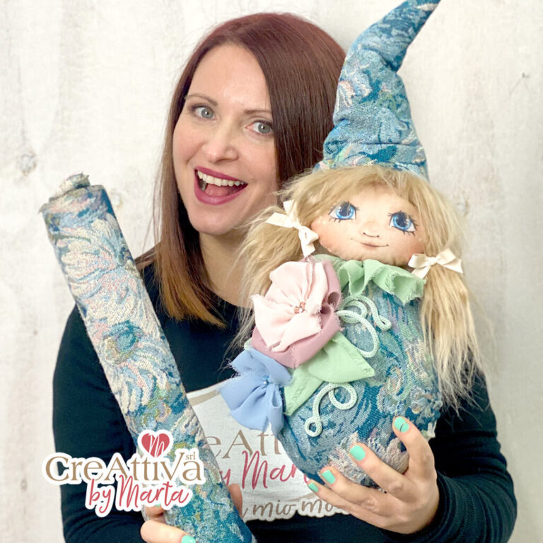 Kit Elfa In Tessuto Gobelin E Viso In Pannolenci Stampato Deco – Crkit496