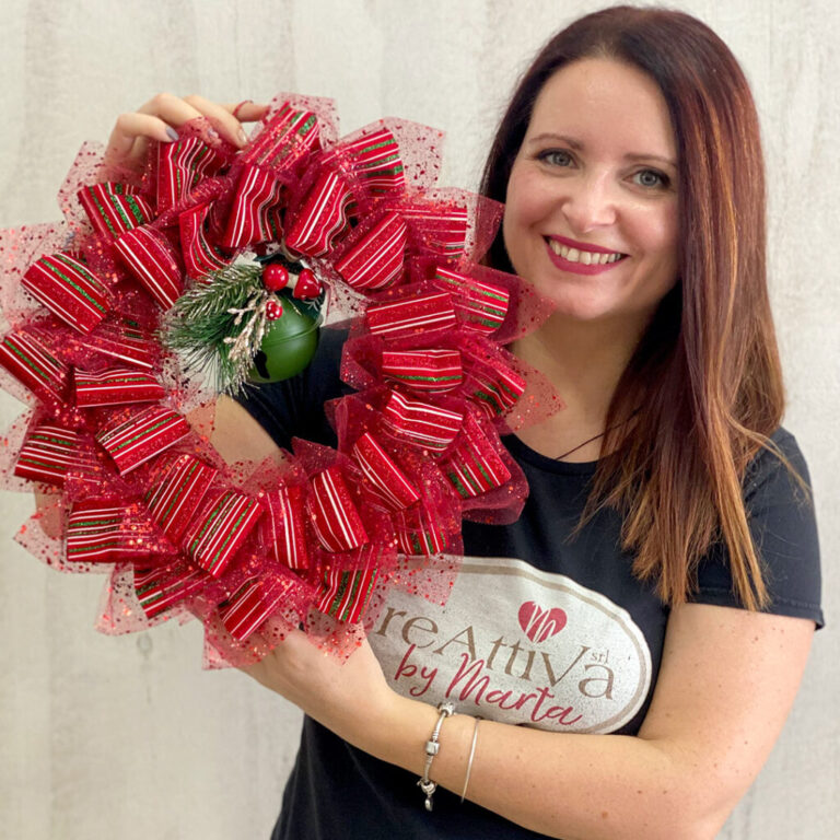Ghirlanda Christmas Crafty Twist Con Tulle E Nastro – Crkit523