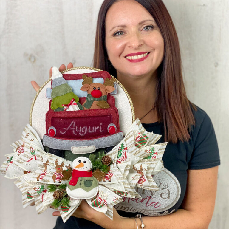 Coccarda Piccola Crafty Twist Pichkup In Pannolenci Morbidoso – Crkit551