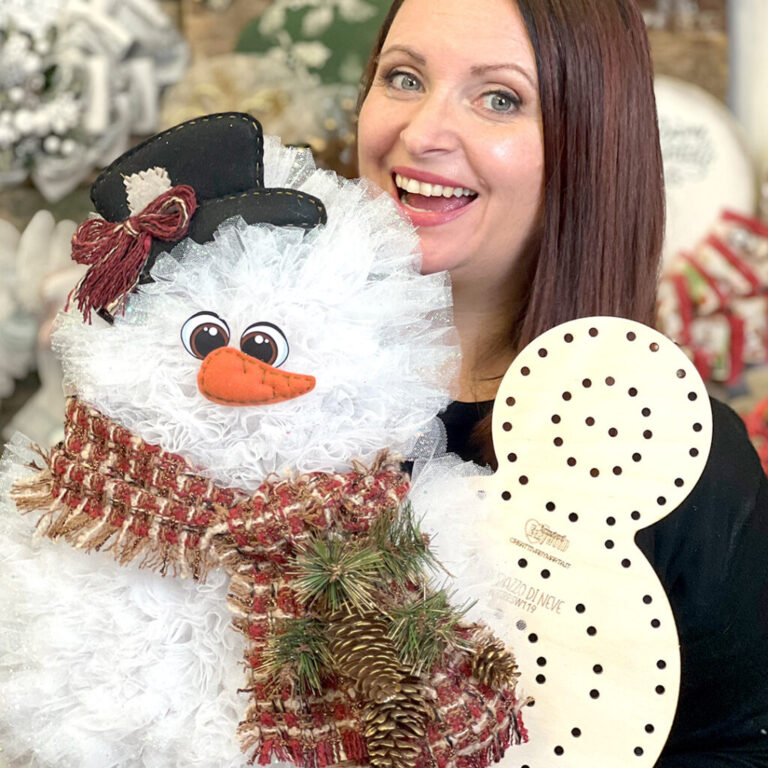 Kit Crafty Twist Pupazzo Di Neve In Tulle
