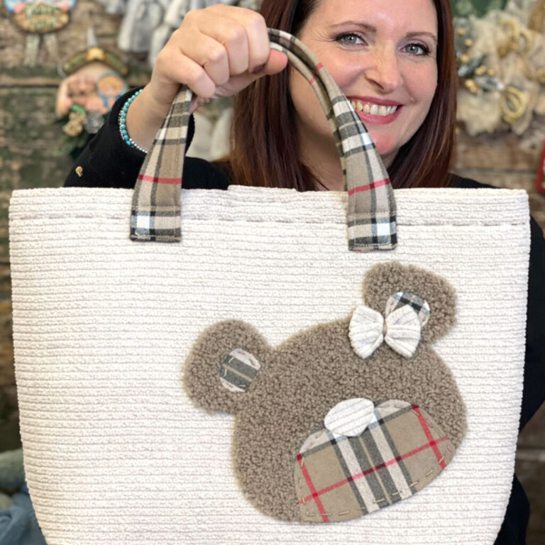 Borsa Teddy Fashion Velluto A Coste